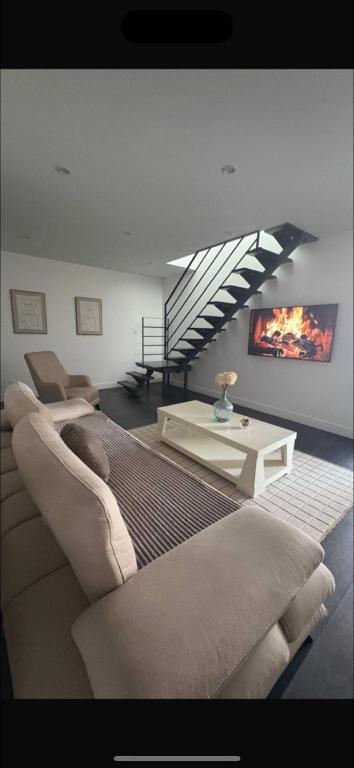 Χώρος καθιστικού στο Duplex moderne et spacieux 6 couchages