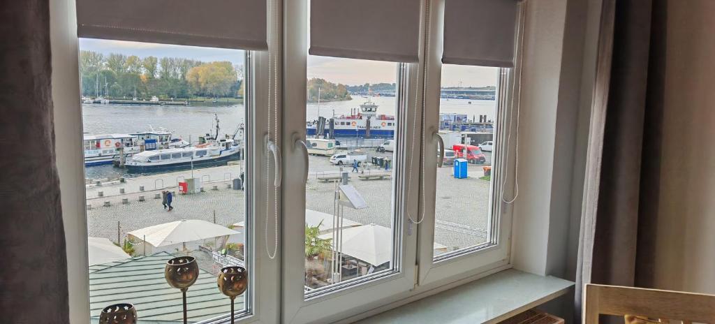 Blick auf einen Fluss in der Nähe der Ferienwohnung