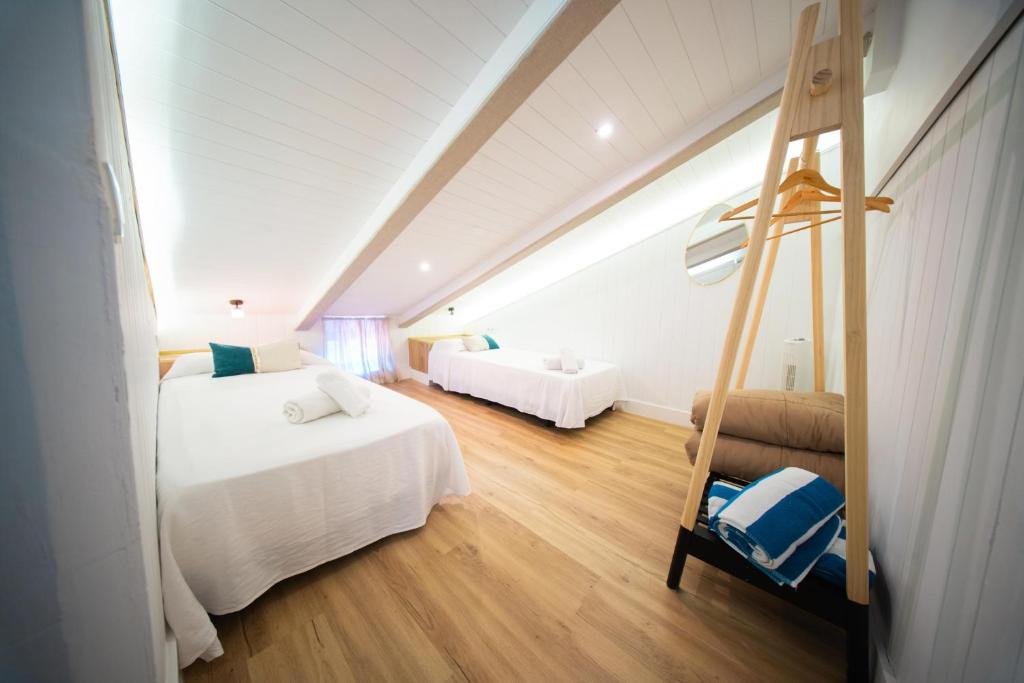 Postel nebo postele na pokoji v ubytování La Buhardilla del Refugio - Ideal for hikers, senderistas