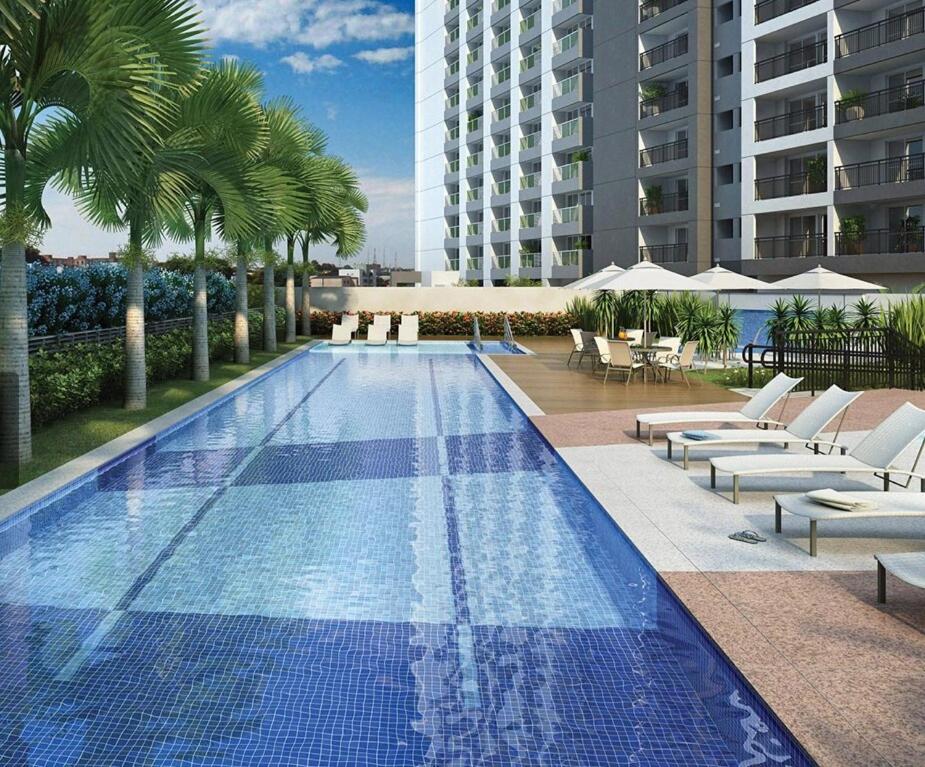 Bazén v ubytování Moderno apartamento em Jundiaí nebo v jeho okolí