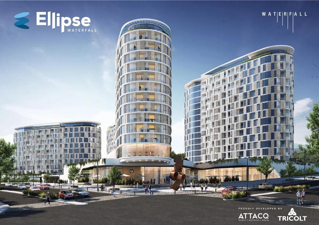 ミッドラントにあるEllipse Lux Hotel - Apartmentの高層建築2棟の表示