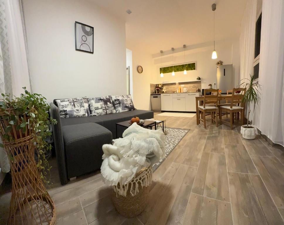 Χώρος καθιστικού στο Apartmán Nekonečno Jeseník