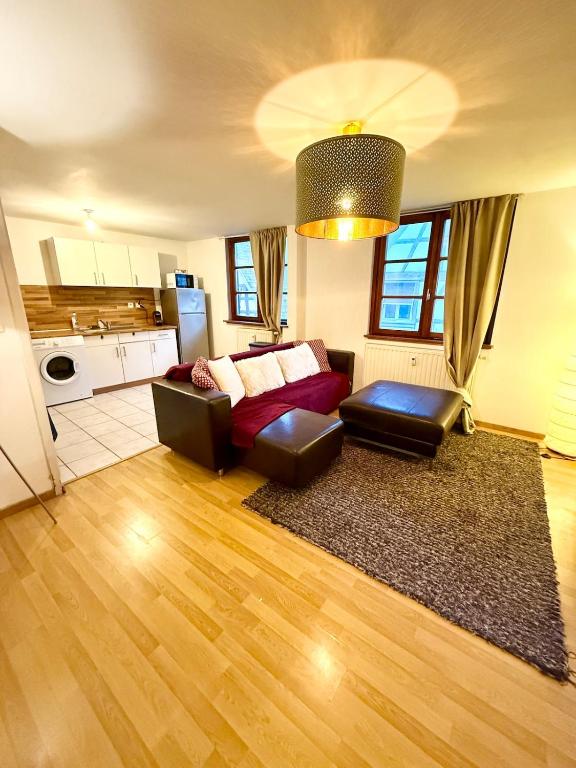 Kuchyň nebo kuchyňský kout v ubytování Charme cœur Obernai idéal marché de Noel