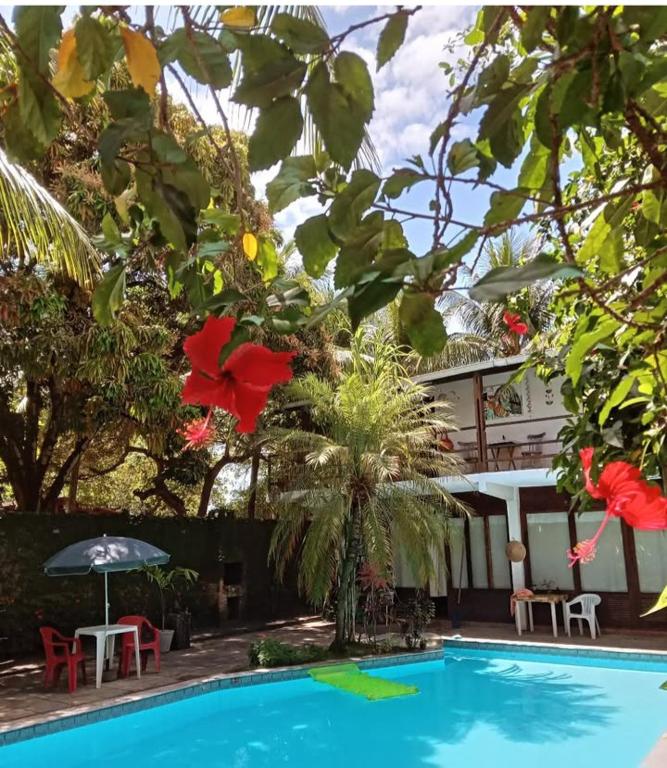a resort with a swimming pool and a building at Exclusive Guest House - Suites Charmosas na Vila in Porto De Galinhas
