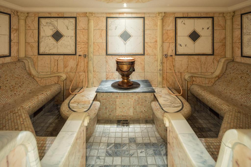 Posezení v ubytování Wellnesshotel Engadin