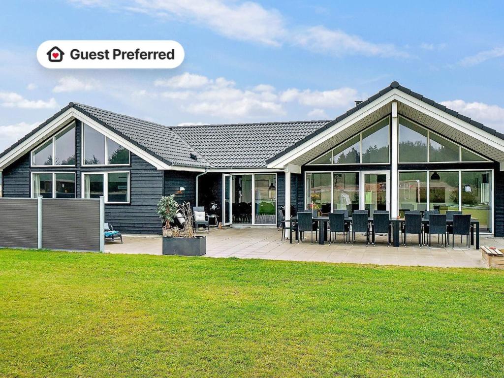 Bygningen som feriehuset ligger i