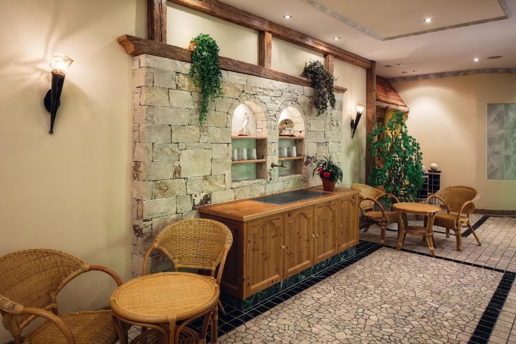 Posezení v ubytování Wellnesshotel Engadin