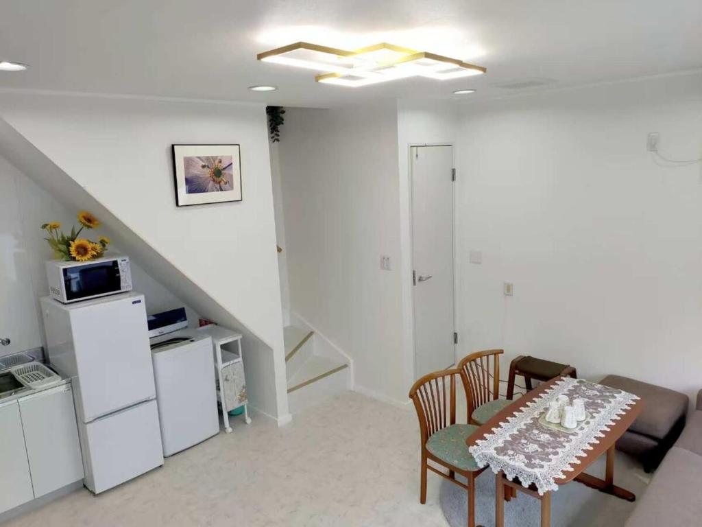 Kuchyň nebo kuchyňský kout v ubytování Villa Koedo