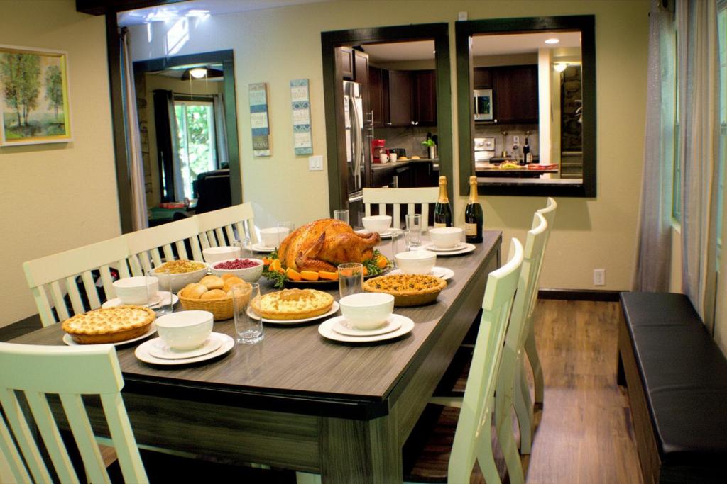 Jídlo v prázdninového domu nebo okolí