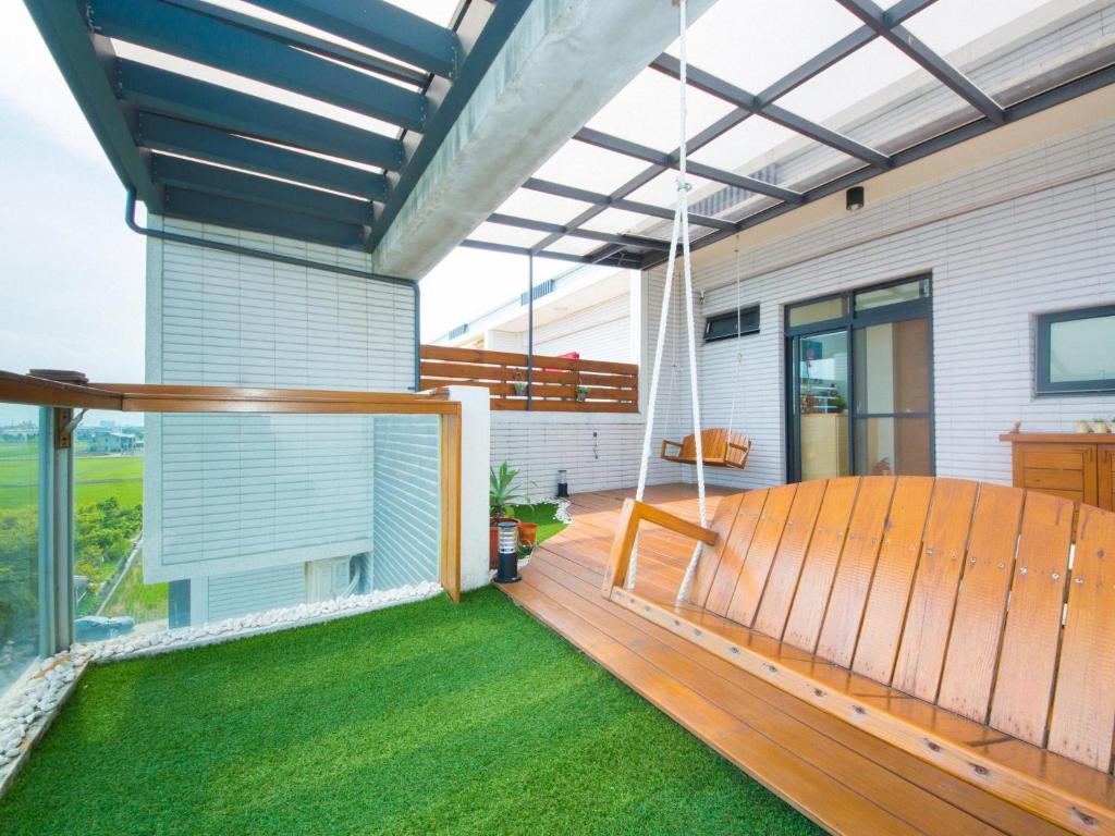 Balkón nebo terasa v ubytování 極簡旅行民宿 Simple Travel B&B