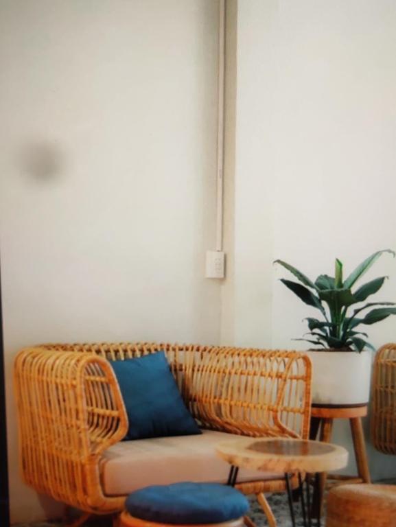 Χώρος καθιστικού στο Ong 5 Homestay Can Tho