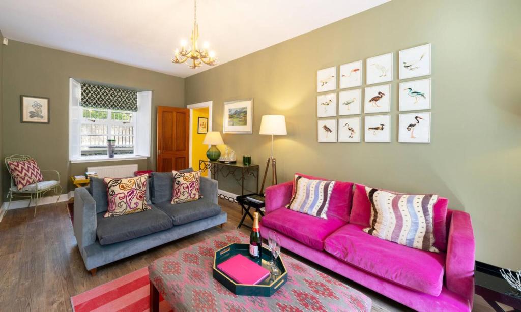 Χώρος καθιστικού στο Binrock Lodge