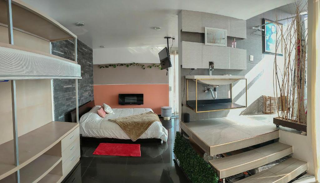 Postel nebo postele na pokoji v ubytování Amazing View Los Fuertes