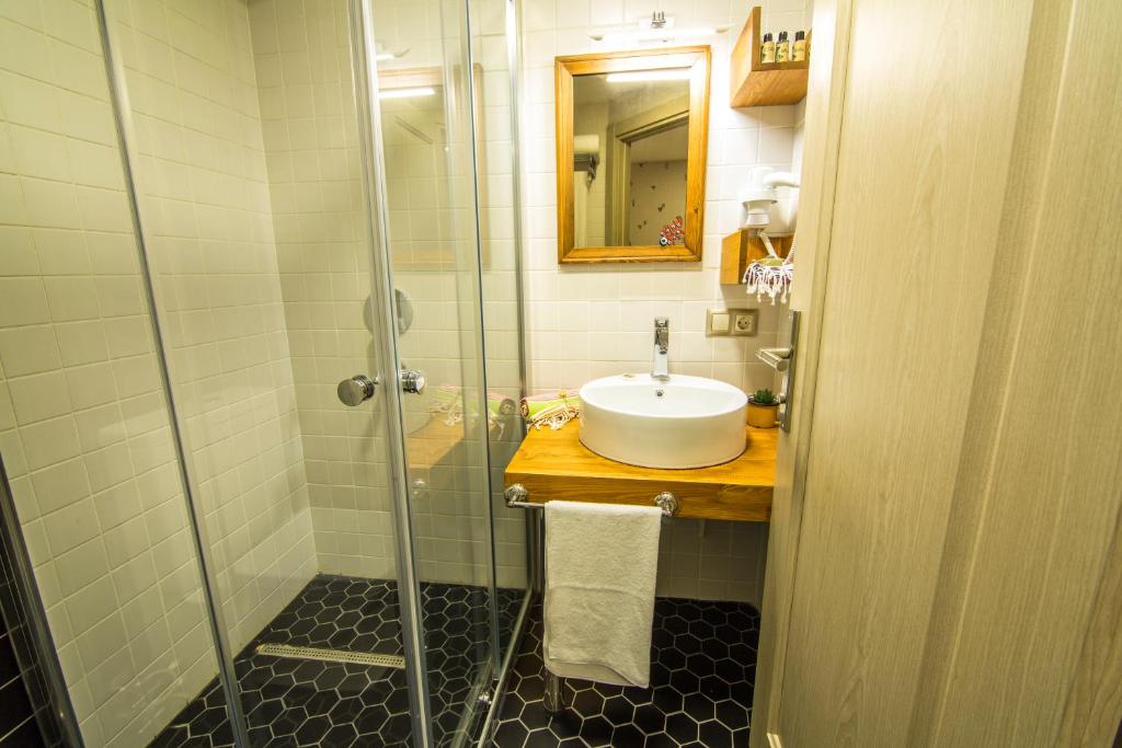 Koupelna v ubytování Kuzen Otel
