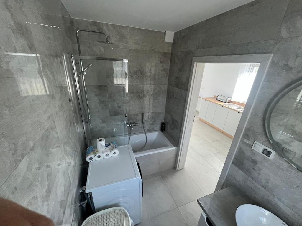 Koupelna v ubytování Mery House Agroturystyka