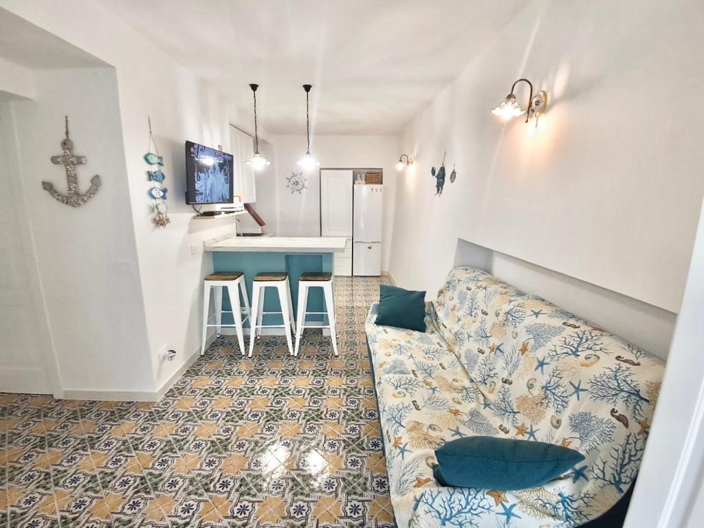 Posezení v ubytování La Perla del Porto di Maratea House