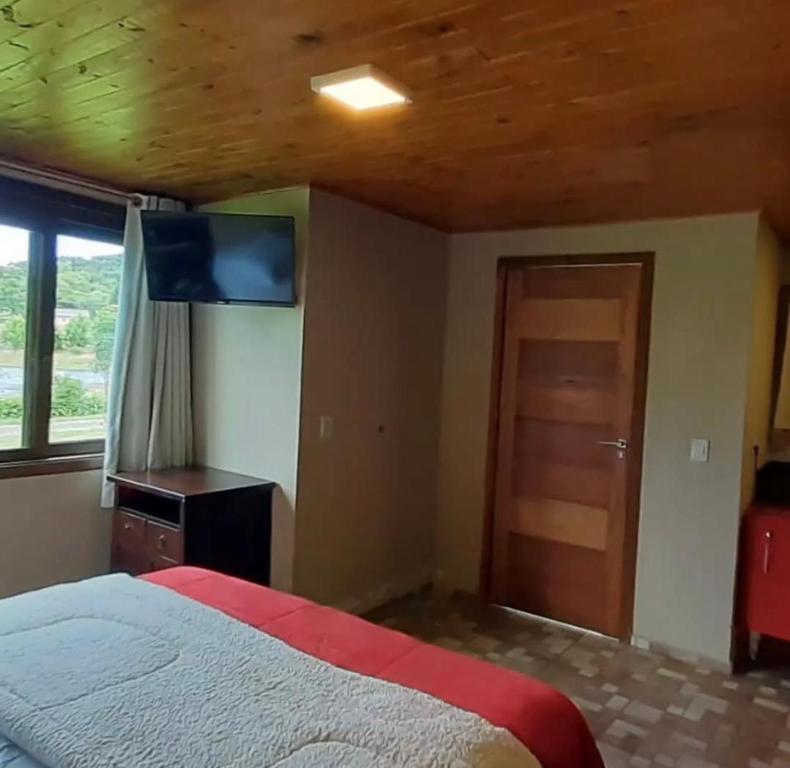 Postel nebo postele na pokoji v ubytování Pousada refúgio do lago