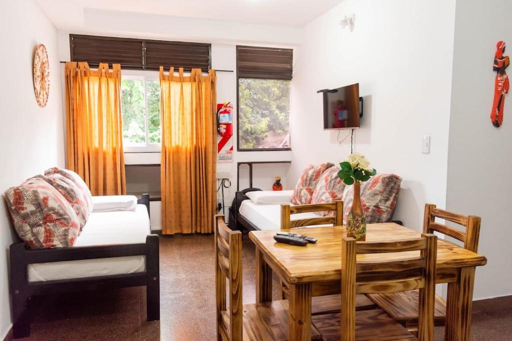 Postel nebo postele na pokoji v ubytování Tierra querida