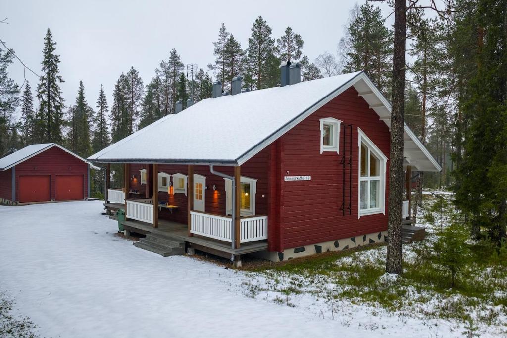 Το Sammalkaltio 2 by Hi Ylläs τον χειμώνα