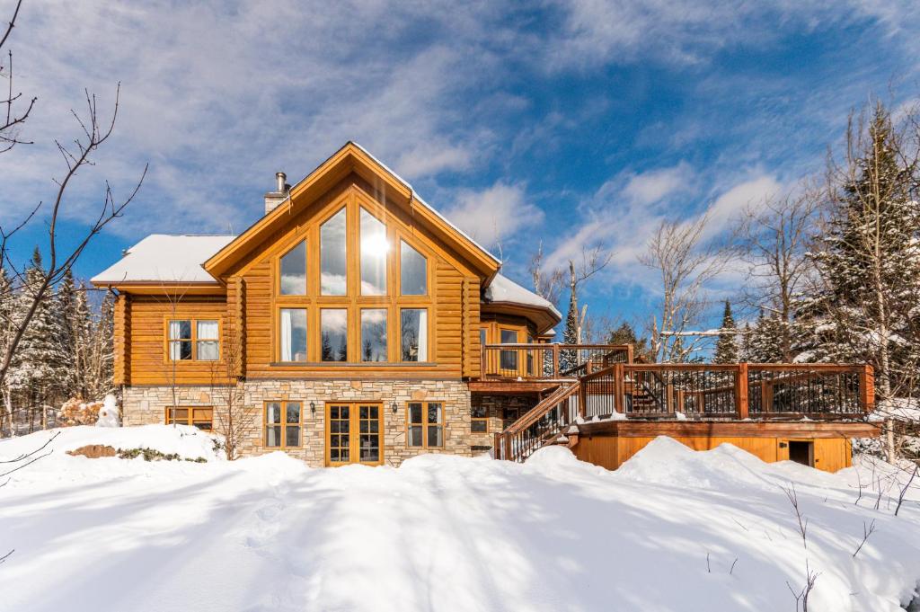 Fiddler Lake Resort Chalet 84 Deer v zimě