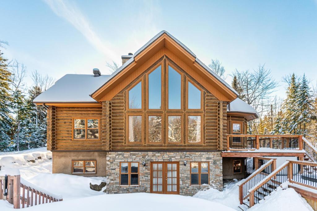 Fiddler Lake Resort Chalet 68 Deer with pool v zimě