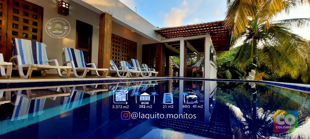 Πισίνα στο ή κοντά στο Casa de Playa Laguito Shangai