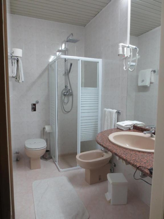 Koupelna v ubytování Hotel Italia City Center