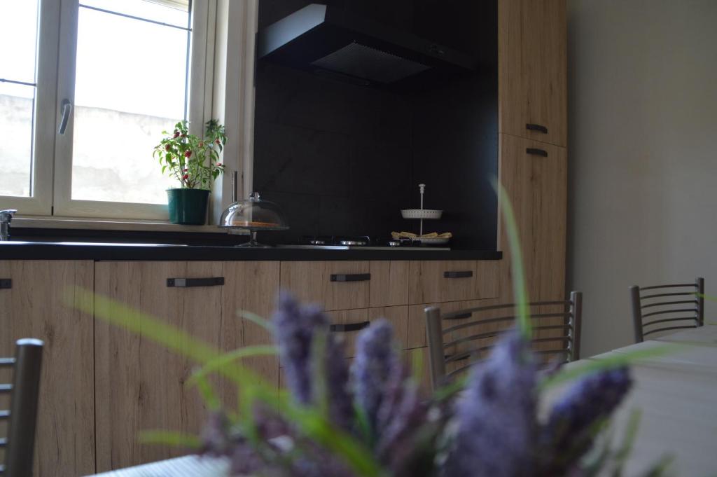 Kuchyňa alebo kuchynka v ubytovaní B&B La Via di Casa