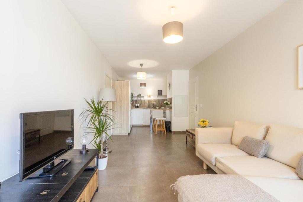 Kuchyň nebo kuchyňský kout v ubytování La Terrasse de Duranne