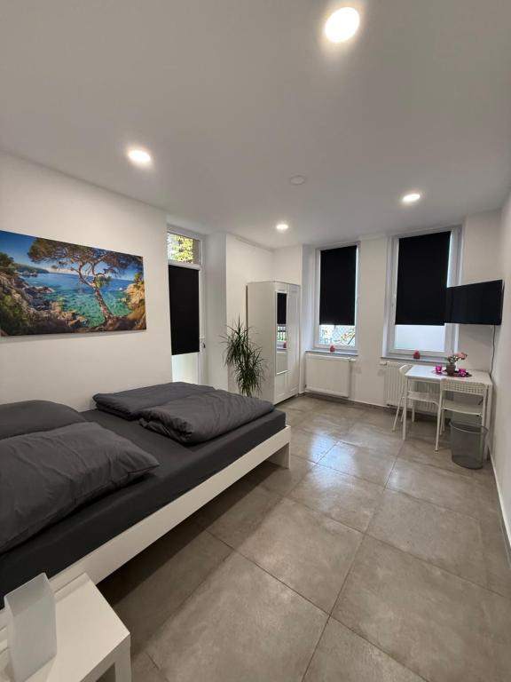 Χώρος καθιστικού στο Schönes Zimmer-2 in Stuttgart-Mitte