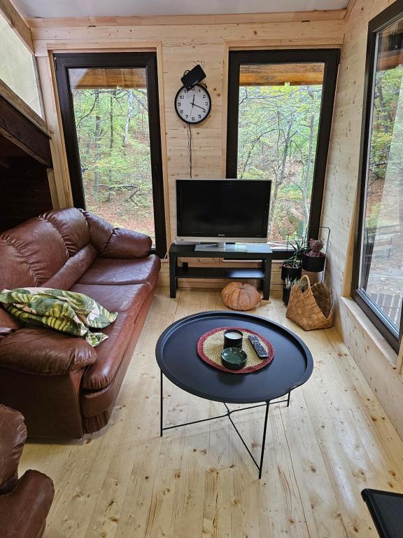 Μια τηλεόραση ή/και κέντρο ψυχαγωγίας στο Apartment With 2 Bedrooms - Magic Woods