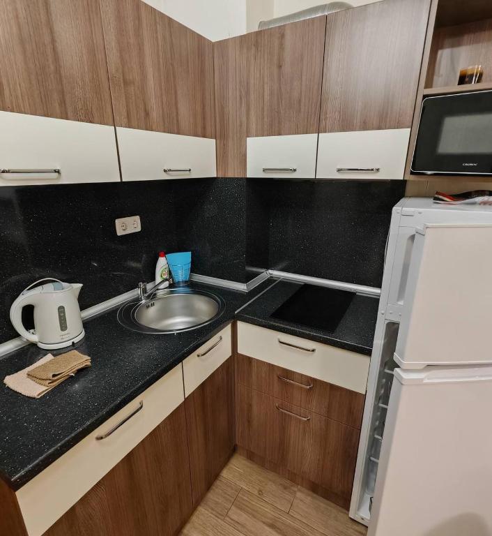 Nhà bếp/bếp nhỏ tại Luxury Studio Coastera Group 18 Cascadas