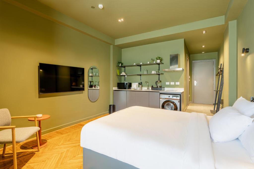 grey l studio apartments Downtown Cairo Ouzonian House - 9