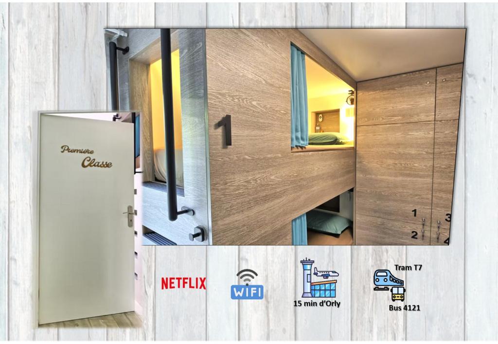 Fotografie z fotogalerie ubytování Lit 1 en 1ère Classe-Orly-T7-RER C&D v destinaci Athis-Mons