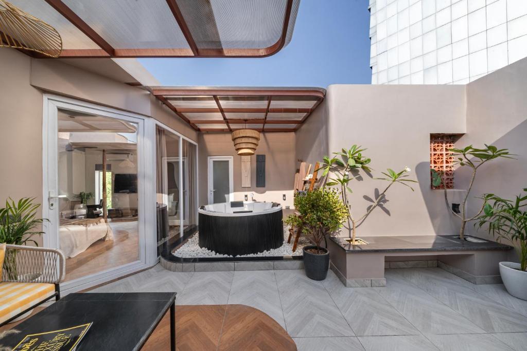 Posezení v ubytování Nook By Zipcode