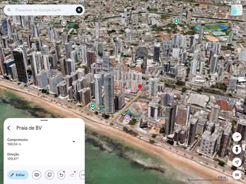 Nespecifikovaný výhled na destinaci Recife nebo výhled na město při pohledu z apartmánu