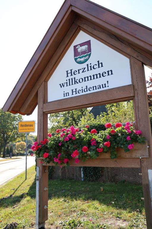 a sign for a hirsch wilhelmwillimumnumn in herzeg at Heidenauer Hotel im Park in Heidenau