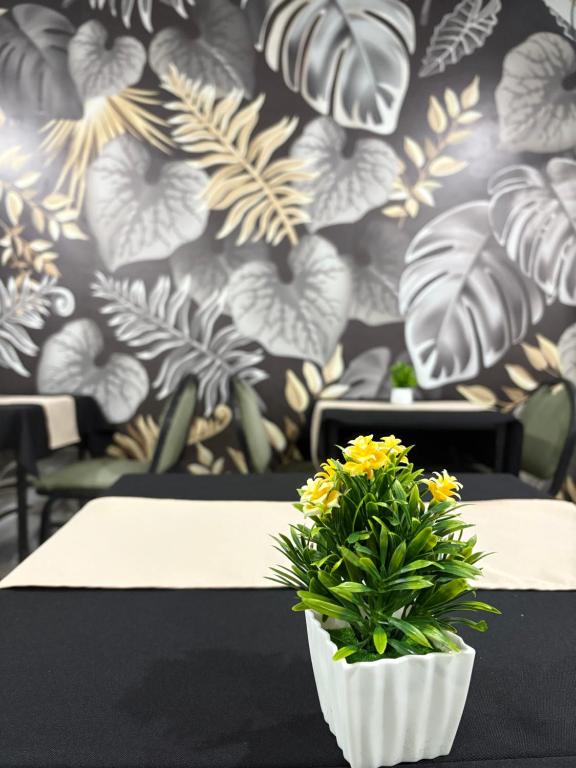 Ein Sitzbereich in der Unterkunft Hotel Luna Morena