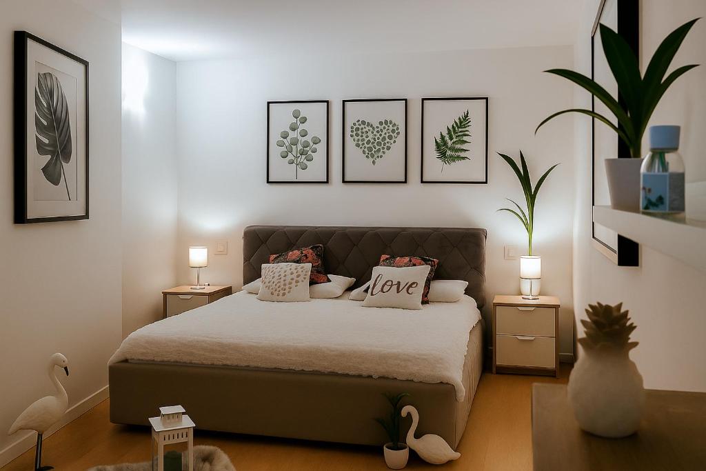 Postel nebo postele na pokoji v ubytování Casa Giulio