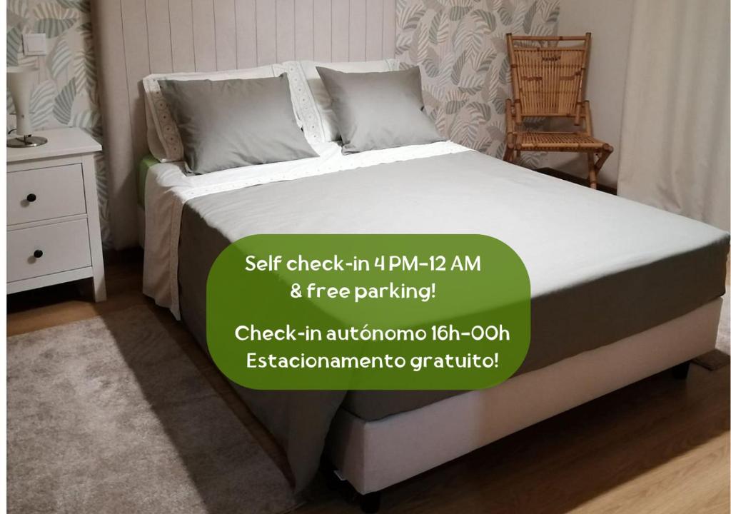 Postel nebo postele na pokoji v ubytování Suite - Recanto da Lima - com entrada independente