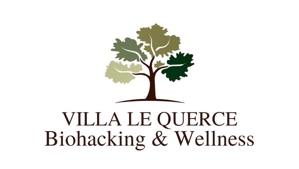 een boomlogo met de titel villille le orange blazing and wellness bij Villa Le Querce in Badia