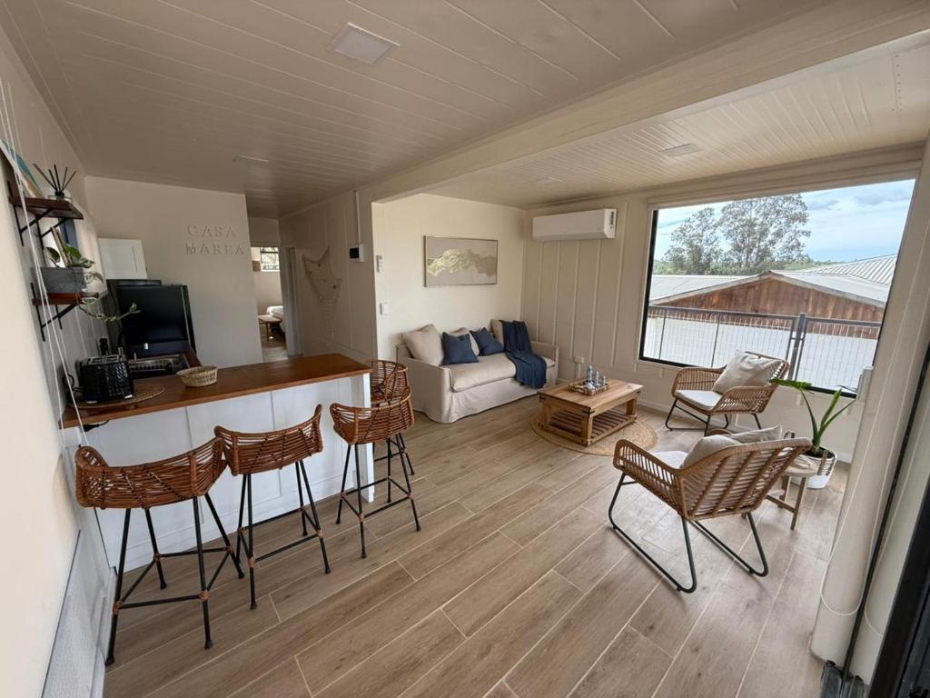 Χώρος καθιστικού στο LITUECHE Casa Marea