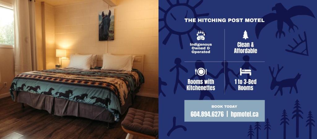 Ένα ή περισσότερα κρεβάτια σε δωμάτιο στο The Hitching Post Motel