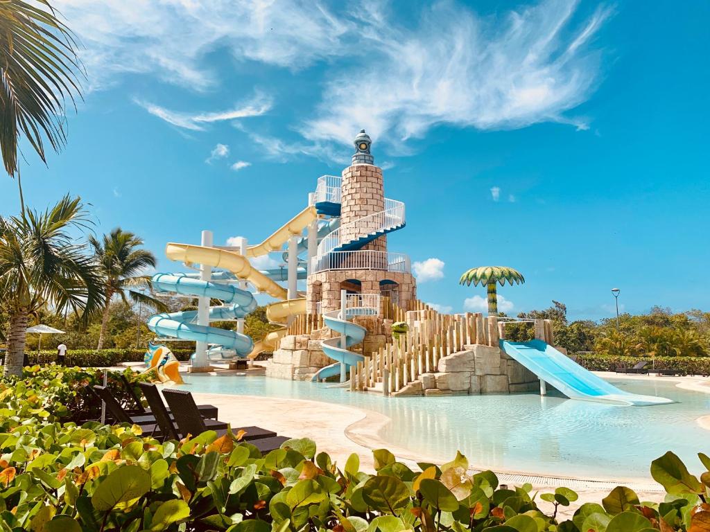 a water park with a water slide at Cadaques Bayahibe Family Apts in Bayahibe