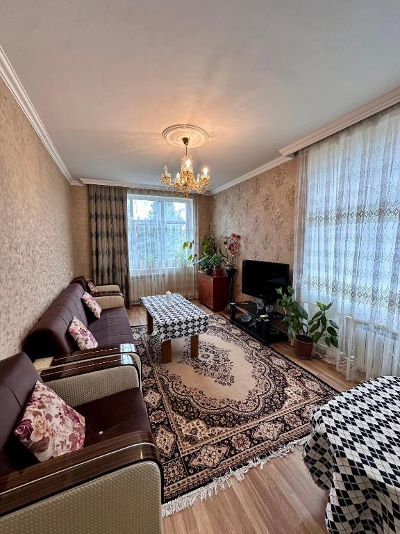 Posezení v ubytování Apartment close to the boulevard