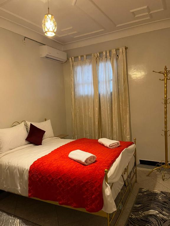 Postel nebo postele na pokoji v ubytování MarrakLuft