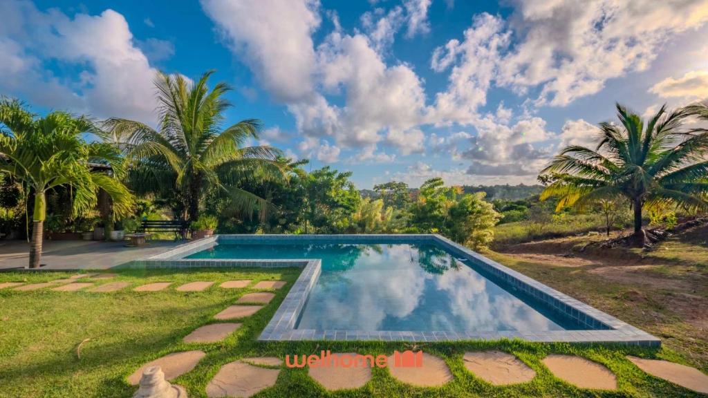 Bazén v ubytování Sitio em Imbassai com Piscina Perto da Praia nebo v jeho okolí