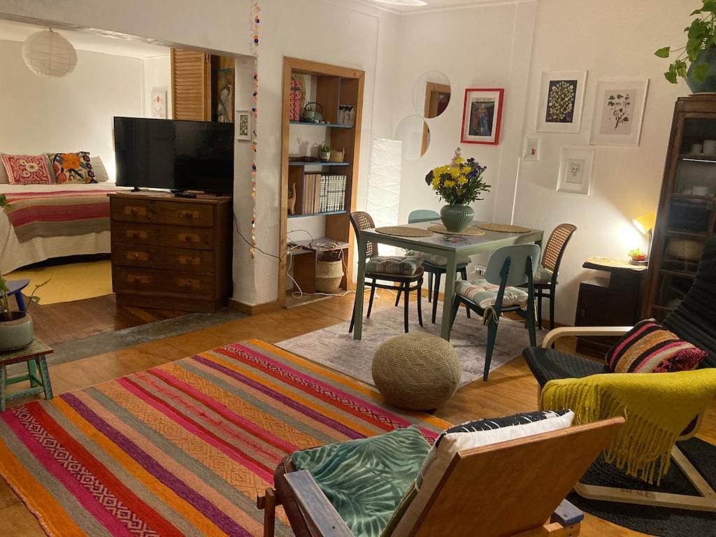 Et tv og/eller underholdning på Casita Equipada Cerro Bellavista