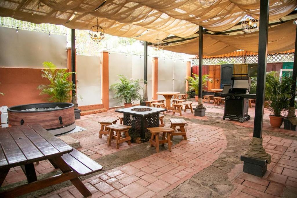 Restaurace v ubytování La casita de Lunaté