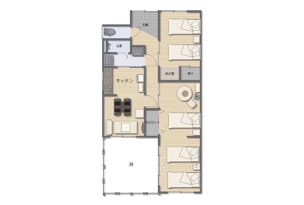 a floor plan of a condo at ann近島 in Gifu